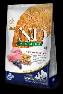 N&D Ancestral Grain Dog Adult Lamb and Blueberry 12 kg