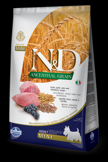 N&D Ancestral Grain Dog Adult Mini Lamb and Blueberry 2,5 kg