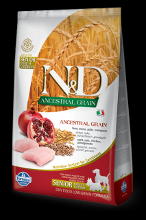 N&D Ancestral Grain Senior M/L Chicken Pomegranate 12 kg