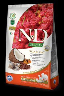N&D GF Quinoa Skin&Coat sleď kokos 2,5 kg