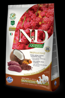 N&D GF Quinoa Skin&Coat zvěřina kokos 2,5 kg