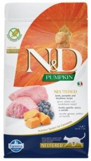 N&D Grain Free Cat PUMPKIN Neutered Lamb Blueberry 1,5 kg