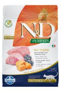 N&D Grain Free Cat PUMPKIN Neutered Lamb Blueberry 300 g