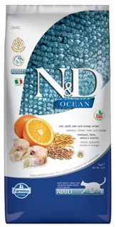 N&D Ocean Cat Adult Codfish Spelt Oats Orange 5 kg