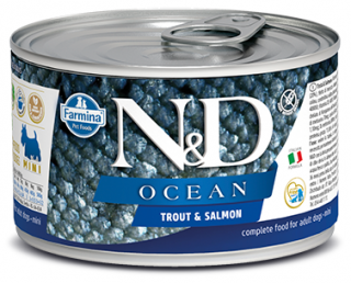 N&D Ocean Trout Salmon Mini 140 g