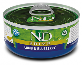 N&D Prime Cat Lamb Blueberry - konzerva pro kočky 70 g