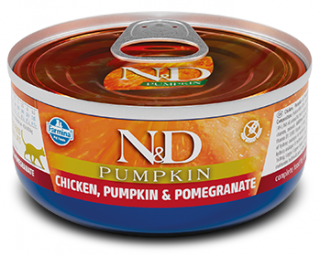 N&D Pumpkin Chicken Pomegranate - konzerva pro kočky 70 g