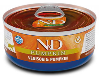 N&D Pumpkin Venison - konzerva pro kočky 70 g