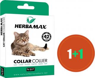 Obojek repelentní přírodní Herba Max pro kočky - 42 cm 1+1 ZDARMA