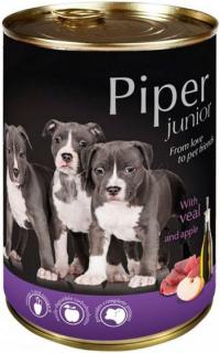 Piper Junior s telecím a jablky - konzerva pro štěňata 400 g