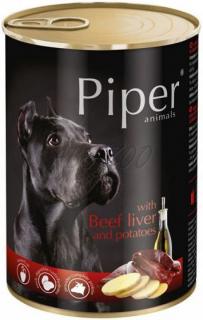 Piper s hovězími játry a brambory - konzerva pro psy 400 g