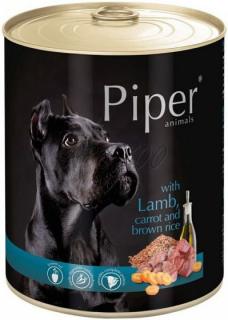Piper s jehněčím, mrkví a hnědou rýží - konzerva pro psy 800 g