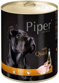 Piper s křepelkou - konzerva pro psy 800 g