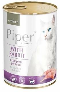 Piper Sterilised s králíkem - konzerva pro kočky 400 g