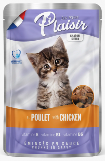 Plaisir Kitten s kuřetem - kapsička pro koťata 100 g