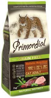 Primordial Grain Free Cat Adult Duck and Turkey 2 kg
