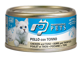 Professional Pets kuře a tuňák - konzerva pro kočky 70 g