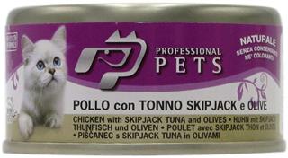 Professional Pets kuře, tuňák a olivy - konzerva pro kočky 70 g