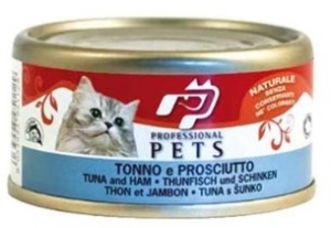 Professional Pets tuňák se šunkou - konzerva pro kočky 70 g