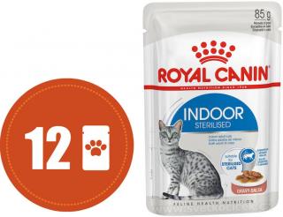 Royal Canin Indoor Sterilised VE ŠŤÁVĚ MULTIPACK - kapsička 12x85 g