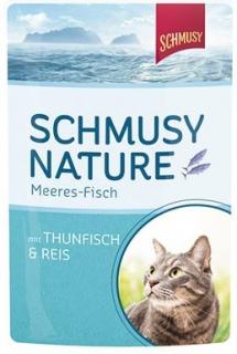 Schmusy Nature Meeres-fisch tuňák, kuře a rýže - kapsička 100 g