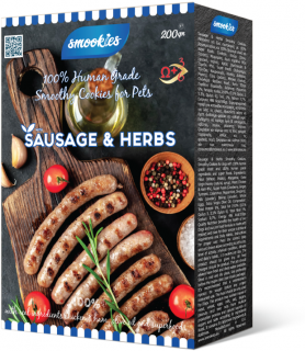 Smookies Premium Sausage & Herbs 200 g - sušenky pro psy