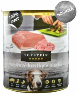 TopStein vepřové kostky v plechu - konzerva 800 g