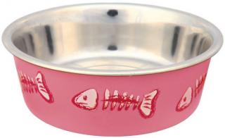 Trixie miska nerezová vzor kostra rybky 0,3l Barva: růžová