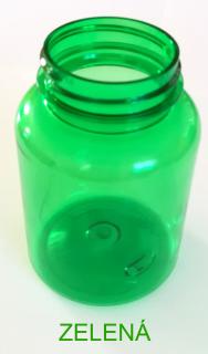 200 ml doza PET Color závit GL44 Barva: Zelená