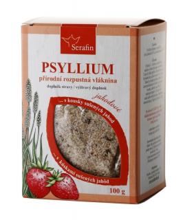 Psyllium - s přírodním aromatem a kousky ovoce - jahoda 100 g
