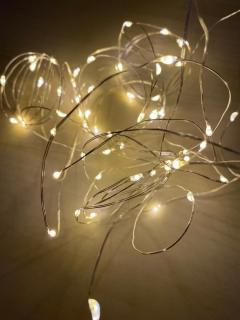 Vánoční a párty osvětlení - řetěz 100x LED - délka 10m Barva: teplá bílá