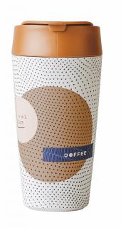 Cestovní hrnek Bioloco Plant Deluxe Cup Time for coffee 420 ml