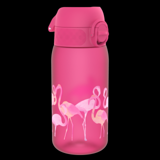 Dětská láhev na vodu ion8 One Touch Flamingos, 400 ml