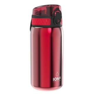 ion8 Nerezová láhev na pití Red, 400 ml