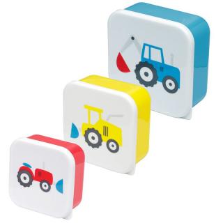 Sada 3 krabiček na jídlo M/L/XL -Malé traktory