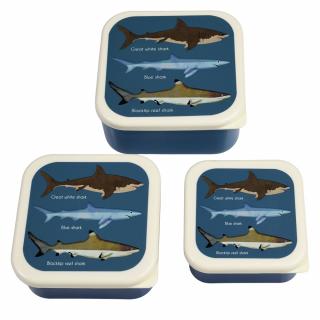 Set tří svačinových boxů Žralok