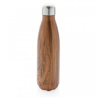 XD Design Nerezová láhev na vodu, dekor tmavého dřeva