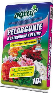 AGRO Substrát pro pelargonie a balkónové květiny objem: 10 l