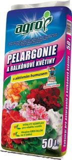 AGRO Substrát pro pelargonie a balkónové květiny objem: 50 l