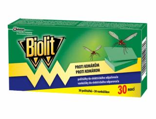Biolit NN polštářky do elektrického odpařovače - proti komárům 30 ks