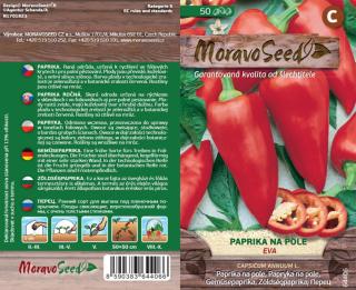 MoravoSeed Paprika - zeleninová, na pole EVA