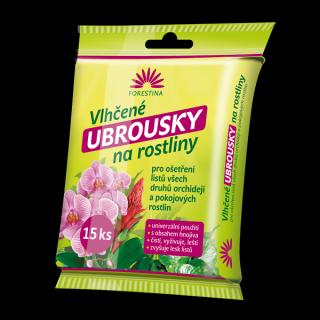 Vlhčené ubrousky na rostliny 15 ks