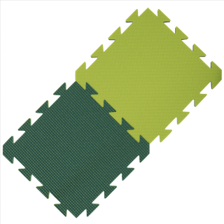 YATE Pěnový koberec dvoubarevný barva: světle zelená/tmavě zelená