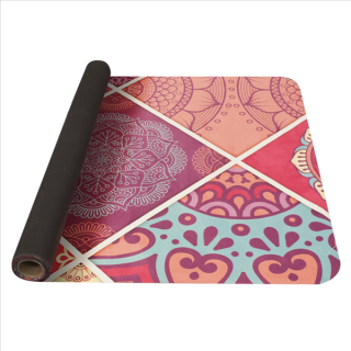 YATE Yoga Mat se vzorem 1 mm barva: růžová