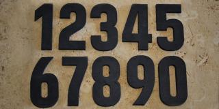 Čísla na dům z břidlice 13,5 cm Vyberte si číslo: Číslo 6 nebo 9