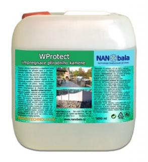 Nanobala, Impregnace hydrofobní a olejofobní na přírodní kámen - WProtect Vyberte si velikost balení: 5 litrů