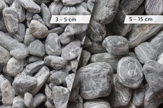 Okrasné kameny Vyberte si balení: Paleta - 33 x 25 Kg - DOPRAVA ZDARMA, Vyberte si velikostní frakci: 5 - 15 cm