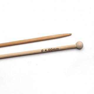 Jehlice rovné bambus v.4mm d.35cm 1pár/záv.sáček II. Jakost (cena / balení)