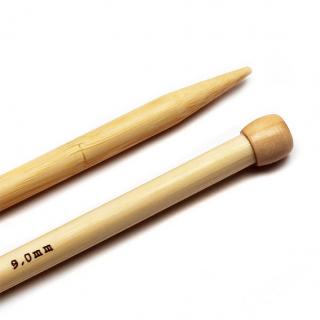 Jehlice rovné bambus v.9mm d.35cm 1pár/záv.sáček II. Jakost (cena / balení)