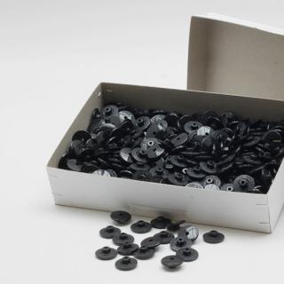 Knoflíky snímatelné montérkové Dressking plast/Fe průměr 17mm (v.17) 500ks/bal. černá (cena / balení)